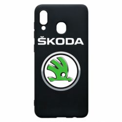Чехол для Samsung A30 Skoda Logo 3D - PrintSalon