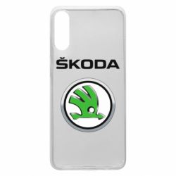 Чехол для Samsung A70 Skoda Logo 3D - PrintSalon
