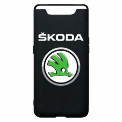 Чехол для Samsung A80 Skoda Logo 3D - PrintSalon