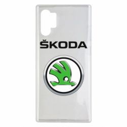 Чехол для Samsung Note 10 Plus Skoda Logo 3D - PrintSalon