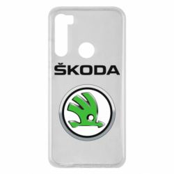 Чехол для Xiaomi Redmi Note 8 Skoda Logo 3D - PrintSalon