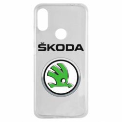 Чехол для Xiaomi Redmi Note 7 Skoda Logo 3D - PrintSalon