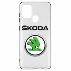 Чехол для Samsung A21s Skoda Logo 3D - PrintSalon