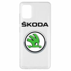 Чехол для Samsung A51 Skoda Logo 3D - PrintSalon