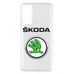 Чехол для Huawei P Smart 2021 Skoda Logo 3D - PrintSalon