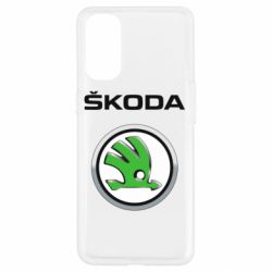 Чехол для Oppo Reno 4 Skoda Logo 3D - PrintSalon