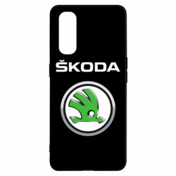 Чехол для Oppo Find X2 Skoda Logo 3D - PrintSalon