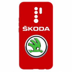 Чехол для Xiaomi Redmi 9 Skoda Logo 3D - PrintSalon