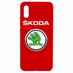 Чехол для Xiaomi Redmi 9a Skoda Logo 3D - PrintSalon