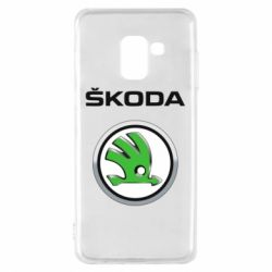 Чехол для Samsung A8 2018 Skoda Logo 3D
