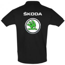 Мужское поло Skoda Logo 3D - PrintSalon