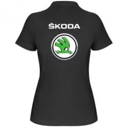 Женское поло Skoda Logo 3D - PrintSalon