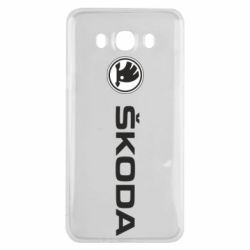 Чехол для Samsung J7 2016 Skoda logo - PrintSalon