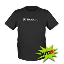 Детская футболка Skoda logo - PrintSalon