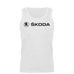 Мужская майка Skoda logo - PrintSalon