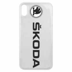 Чехол для iPhone Xs Max Skoda logo - PrintSalon