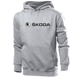 Мужское худи Skoda logo - PrintSalon