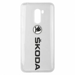 Чехол для Xiaomi Pocophone F1 Skoda logo - PrintSalon