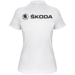 Женское поло Skoda logo - PrintSalon