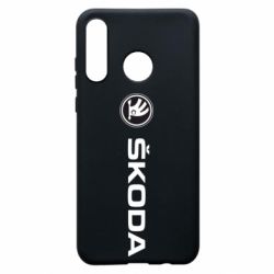 Чехол для Huawei P30 Lite Skoda logo - PrintSalon