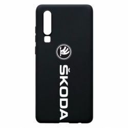 Чехол для Huawei P30 Skoda logo - PrintSalon