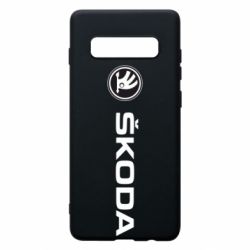 Чехол для Samsung S10+ Skoda logo - PrintSalon