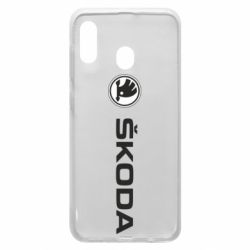 Чехол для Samsung A20 Skoda logo - PrintSalon