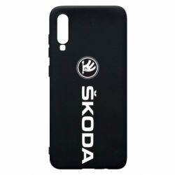 Чехол для Samsung A70 Skoda logo - PrintSalon