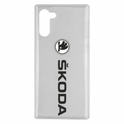 Чехол для Samsung Note 10 Skoda logo - PrintSalon