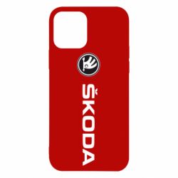 Чехол для iPhone 12 Pro Skoda logo