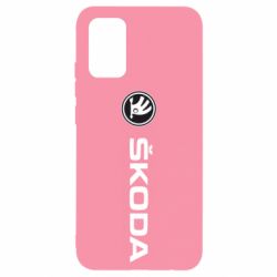 Чехол для Samsung A02s/M02s Skoda logo - PrintSalon