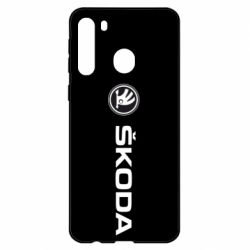 Чехол для Samsung A21 Skoda logo - PrintSalon
