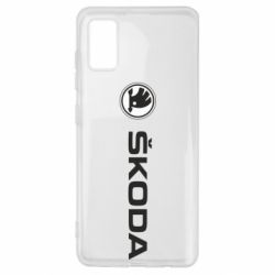 Чехол для Samsung A41 Skoda logo - PrintSalon