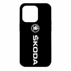 Чехол для iPhone 14 Pro Skoda logo - PrintSalon