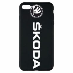 Чехол для iPhone 8 Plus Skoda logo - PrintSalon