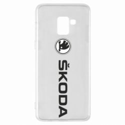 Чехол для Samsung A8+ 2018 Skoda logo - PrintSalon