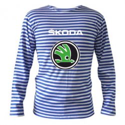 Тельняшка с длинным рукавом Skoda - PrintSalon