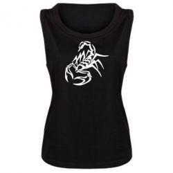 Женская майка скорпион 2 - PrintSalon