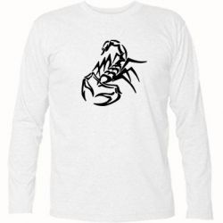 Футболка с длинным рукавом скорпион 2 - PrintSalon