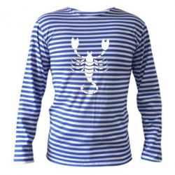 Тельняшка с длинным рукавом скорпион - PrintSalon