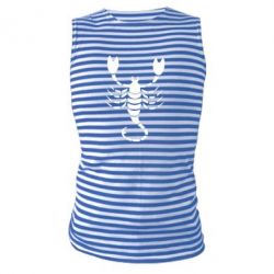 Майка-тельняшка скорпион - PrintSalon