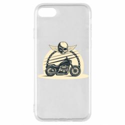 Чехол для iPhone SE 2022 Skull and Bike - PrintSalon