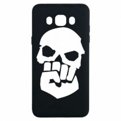 Чехол для Samsung J7 2016 Skull and Fist - PrintSalon