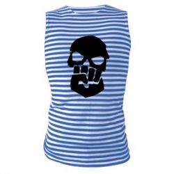 Майка-тельняшка Skull and Fist - PrintSalon