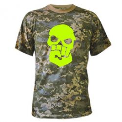 Камуфляжная футболка Skull and Fist - PrintSalon