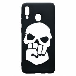 Чехол для Samsung A20 Skull and Fist - PrintSalon