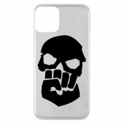 Чехол для iPhone 11 Skull and Fist - PrintSalon