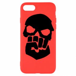 Чехол для iPhone SE 2020 Skull and Fist - PrintSalon