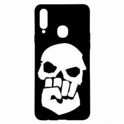 Чехол для Samsung A20s Skull and Fist - PrintSalon