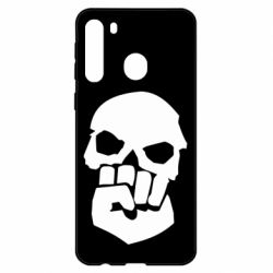 Чехол для Samsung A21 Skull and Fist - PrintSalon